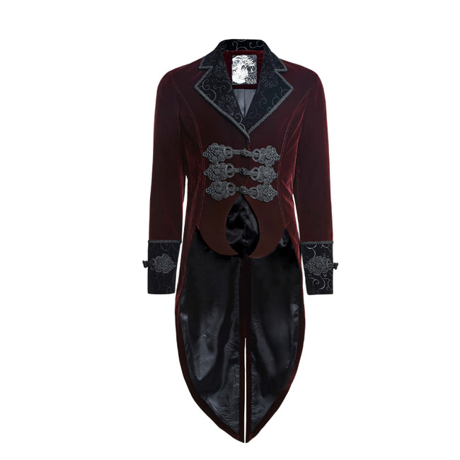 Fashion Classical Gentle Long Gothic Jacket With Velour