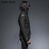 Soldiert Stripe Zipped Short Punk Jacket
