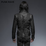 Soldiert Stripe Zipped Short Punk Jacket