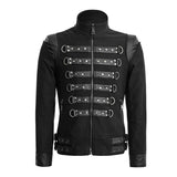 Soldiert Stripe Zipped Short Punk Jacket