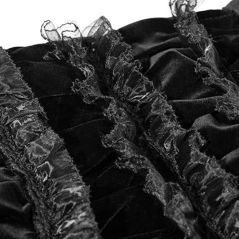 3D Handmade Slik Gorgeous Extra Long Gothic Shirt For Women