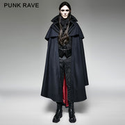 Luxury Gothic Trench Coats With Pattern Like Vampire Count Cape