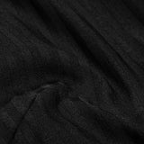 Great Black Striped Punk Shirts With Vertical Sense Plaids