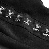 Super Slim Split Metal Buckle Decoration Split Tights Punk Pants