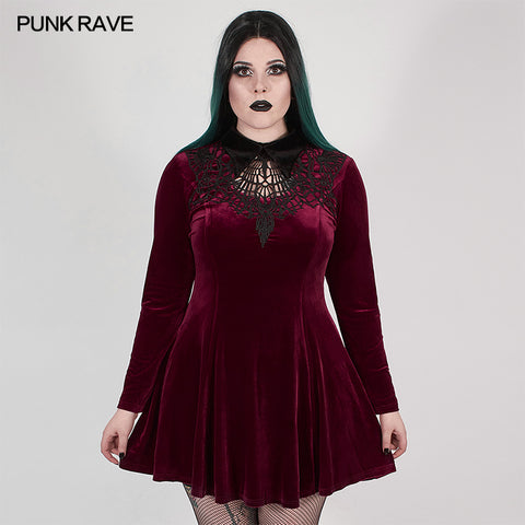 Goth dark night vines dress