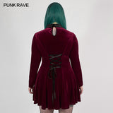 Goth dark night vines dress