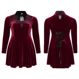 Goth dark night vines dress