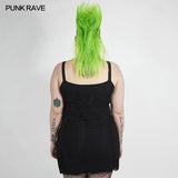 Goth sexy braces skirt