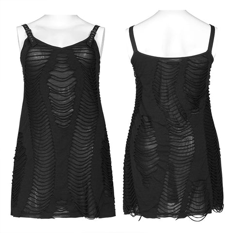 Goth sexy braces skirt