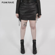 Irregular Steampunk  Half Skirt