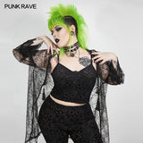 Sexy gothic velvet flower camisole