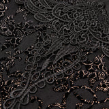 Sexy gothic velvet flower camisole