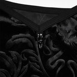 Goth Velvet Octopus Print Sling