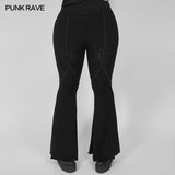 Dark Goth flared pants