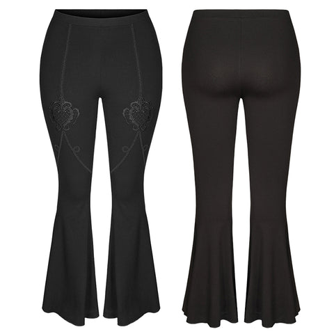 Dark Goth flared pants