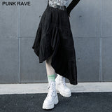 Irregular long overskirt