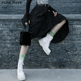 Irregular long overskirt