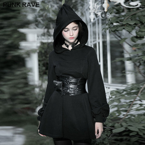 Punk clown-shaped hooded dress