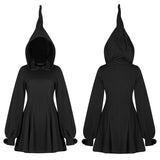 Punk clown-shaped hooded dress