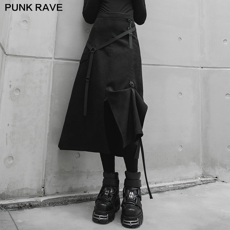 punk front centre open fork two wearing medium skirts– Punkravestore