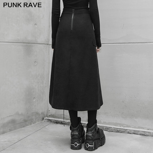 punk front centre open fork two wearing medium skirts