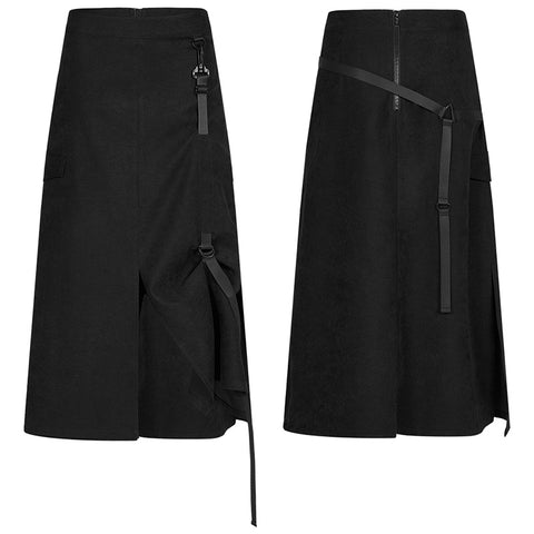 punk front centre open fork two wearing medium skirts