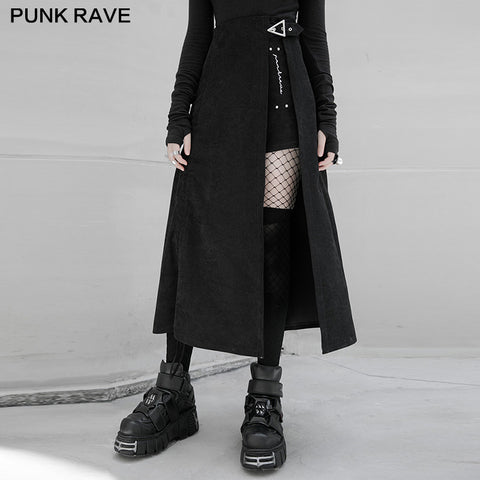 Punk Asymmetric A shape half skirt