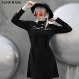 PUNK Stand Collar Dress