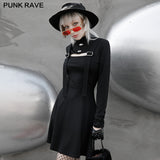 PUNK Stand Collar Dress