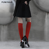 Punk waist-sealing pleated skirt