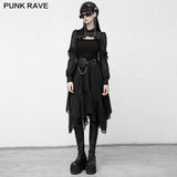 Printed chiffon long dress