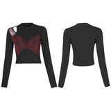 Fake two pieces long T-shirts