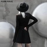 Collor padded shoulders Slim long sleeve t-shirt