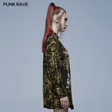 Gothic loose Print Long Sleeve T-Shirt