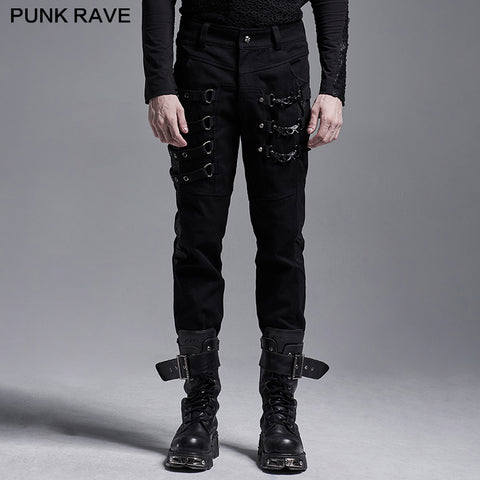 Punk regular tight pants