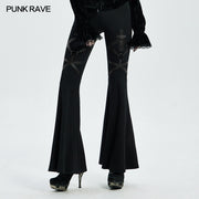 Gothic flared trousers