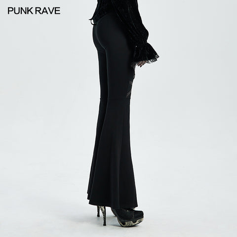 Gothic flared trousers