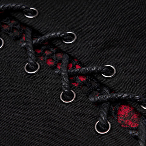 Punk blood dark denim women trousers
