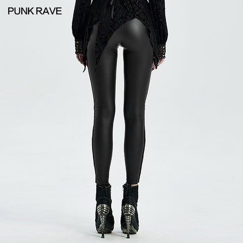 Gothic burning flower leggings