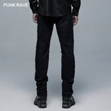 Punk Elastic Woven Long Pant