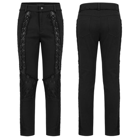Punk Elastic Woven Long Pant