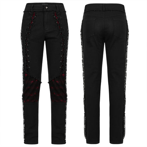 Punk Elastic Woven Long Pant