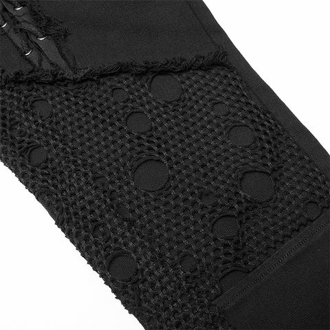 Punk Elastic Woven Long Pant