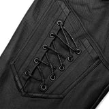 Punk Daily Imitation Leather Pants