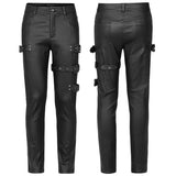 Goth Elastic Woven Long Pants