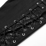 Goth Elastic Woven Long Pants