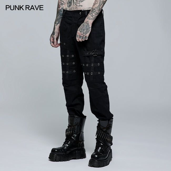 2022 Punk Simple Woven Trousers