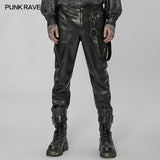 Punk daily PU leather pants