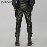 Punk daily PU leather pants