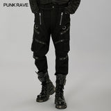 Punk patchwork pants